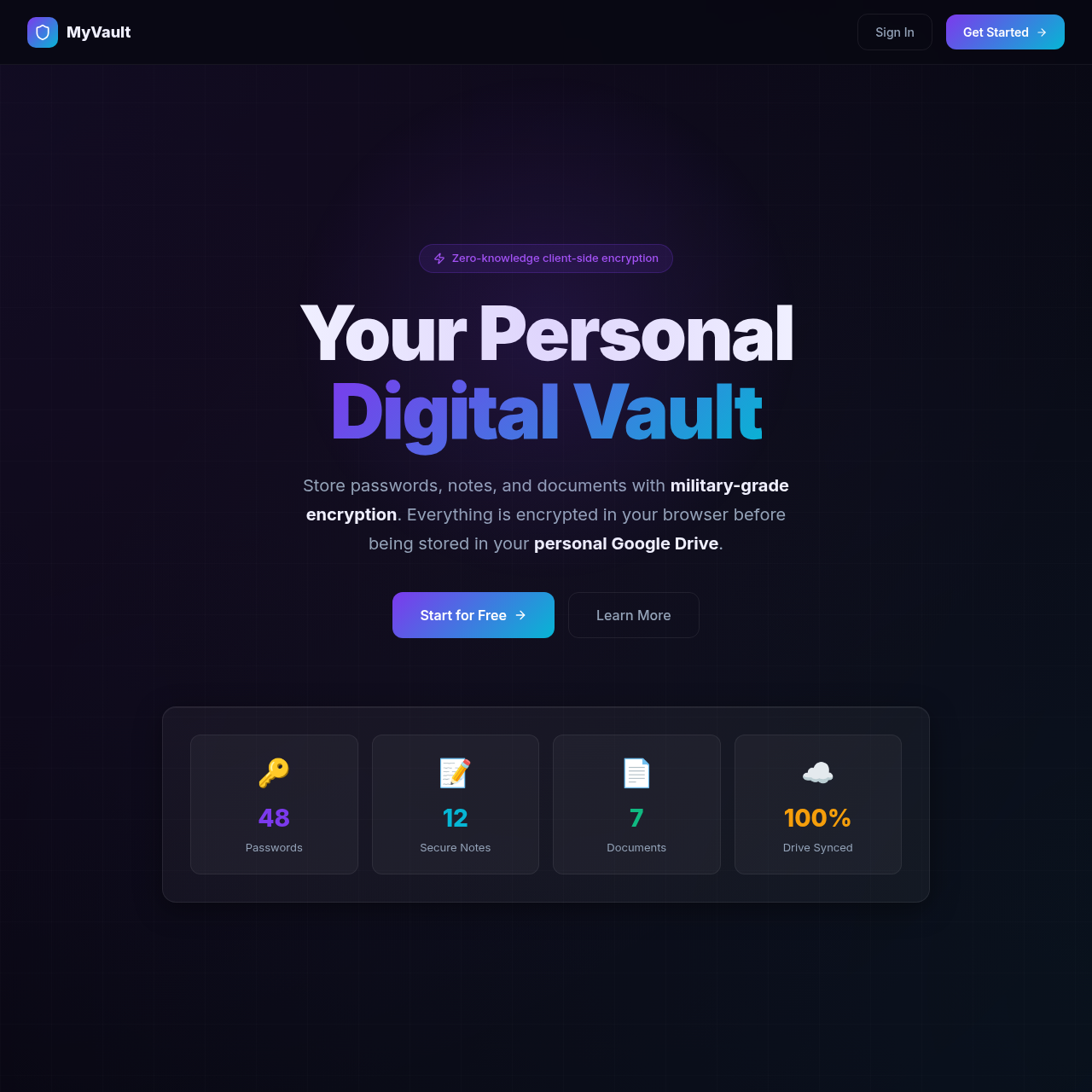 MyVault Security System
